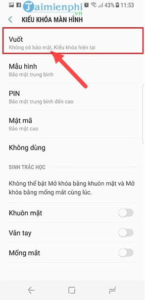 cach mo khoa man hinh galaxy s8 bang nut home 2
