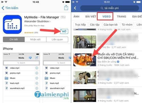 cach tai video facebook tren dien thoai iphone ipad 2