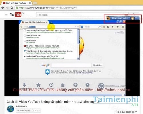 tai video khong kem tieng tu youtube bang antdm