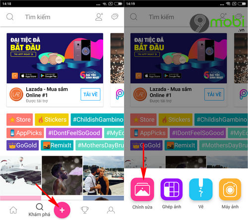 cach tao anh anh ngam mua qua cua so kinh tren dien thoai voi picsart 2