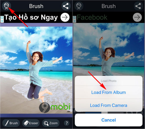 cach tao anh dau to nguoi nho tren dien thoai iphone 2