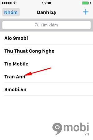 delete contact iPhone