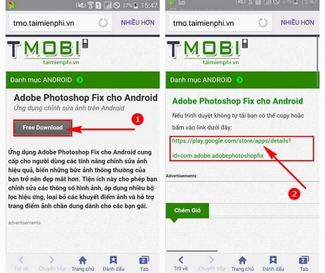 cai Adobe Photoshop Fix cho Android