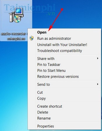 ghi am tren may tinh bang audio recorder