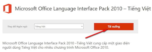 cai giao dien tieng viet cho office 2010