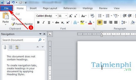 can le trong word 2010