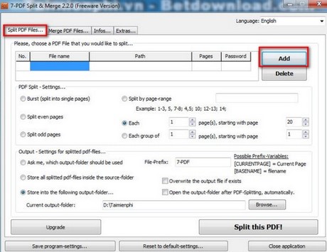 Pdf Split Merge Pages Key