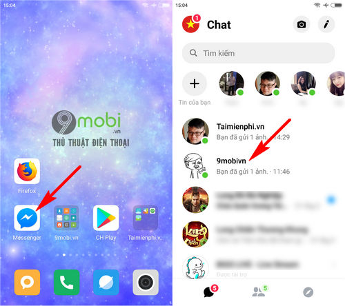 chen hieu ung vao video trong messenger 2