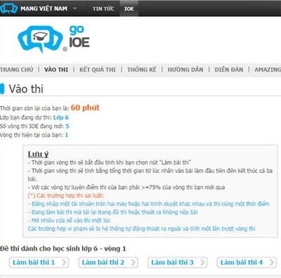 dang nhap ioe, login ioe hoc tieng anh toan, dang nhap ioe hoc anh toan