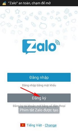 Đăng ký zalo dang ky zalo