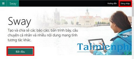sign in sway
