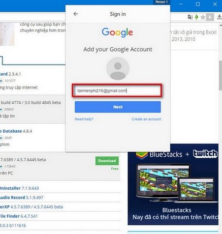 dang nhap coccoc bang tai khoan google