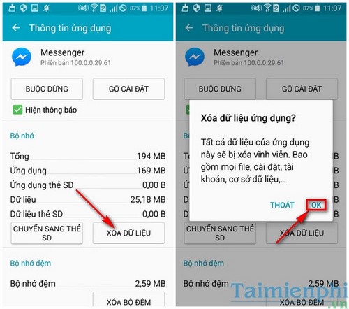 dang xuat messenger