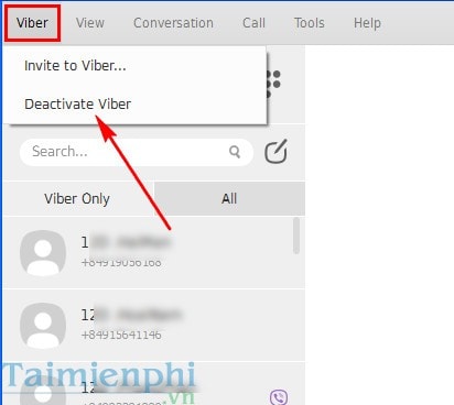 Thoát viber trên pc Thoat viber tren pc