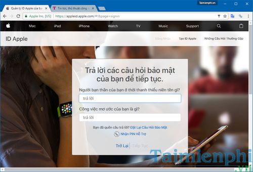 doi mat khau icloud