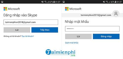 doi mat khau skype tren dien thoai 2
