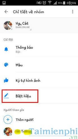 cach doi ten nick tren facebook messenger 