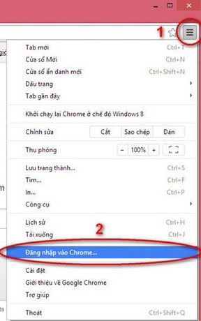 Đồng bộ hóa trong Google Chrome dong bo hoa trong google chrome