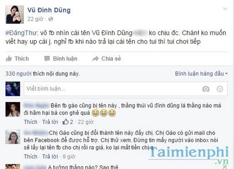 sua loi facebook bi doi ten thanh vu dinh dung