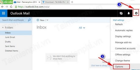Forward mail in Hotmail, forwarding your mail to another email