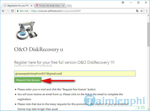 giveaway ban quyen mien phi o o diskrecovery 11 2