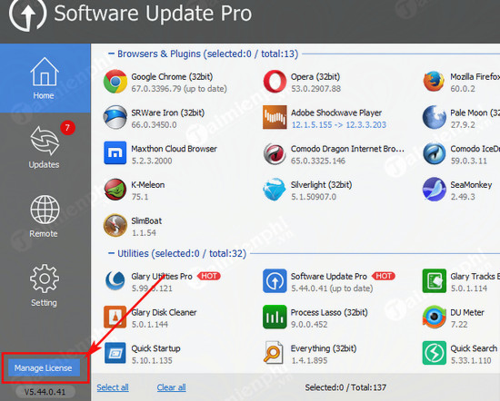 giveaway ban quyen mien phi software update pro 2