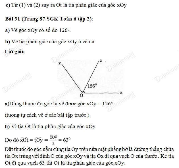 giai toan tia phan giac cua goc