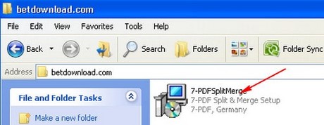 cach cai dat phan mem 7 PDF Split And Merge