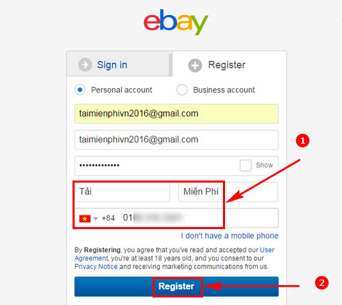 huong dan dang ky tai khoan ebay mua ban hang tren mang 2