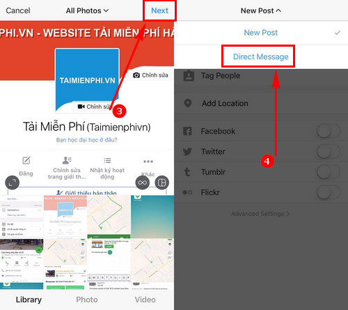 huong dan gui tin nhan cho ban be qua instagram 2