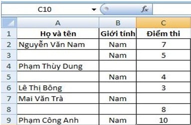 Sử dụng hàm COUNT su dung ham count