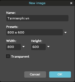 cach tao anh moi tren cong cu photoshop online