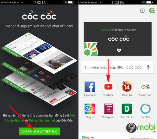 huong dan vua xem youtube vua nhan tin zalo facebook doc bao tren dien thoai 2