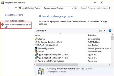 kich hoat net framework 3.5 win 10