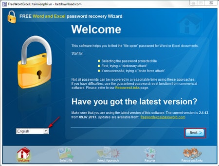 Word and Excel Password Recovery Wizard