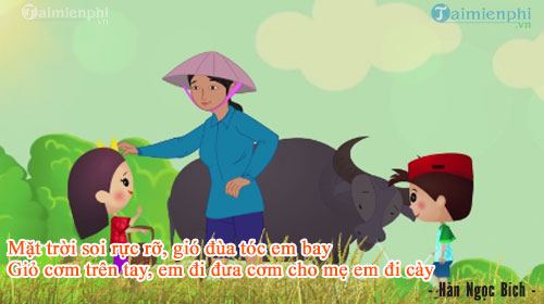 loi bai hat dua com cho me em di cay