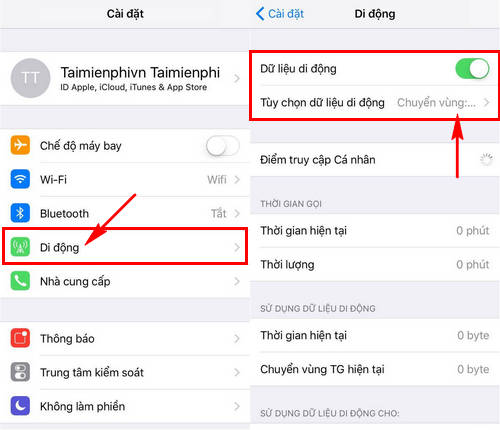 loi ket noi 4g tren iphone 6 va cach khac phuc 2