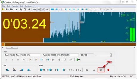 Tạo nhạc chuông bằng mp3DirectCut tao nhac chuong bang mp3DirectCut