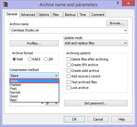 nen file winrar giu nguyen dung luong