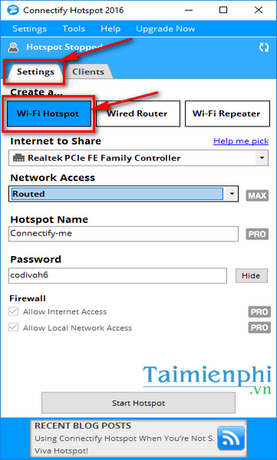 phat wifi tren windows 8