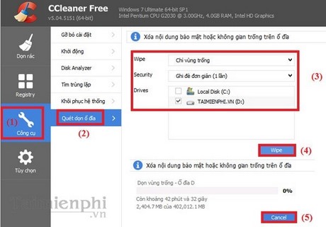 Quét dọn, làm sạch ổ cứng bằng Ccleaner quet don, lam sach o cung bang ccleaner