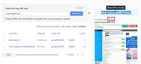 rut gon link google goo.gl