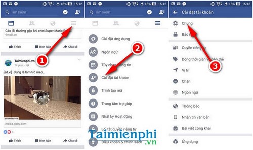doi ten facebook tren dien thoai
