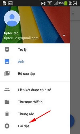 dong bo anh len Google Photos