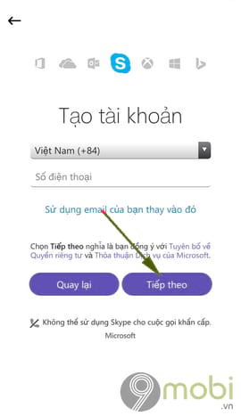 su dung skype tren dien thoai
