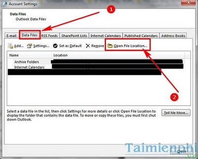 sua loi su co ket noi tren outlook