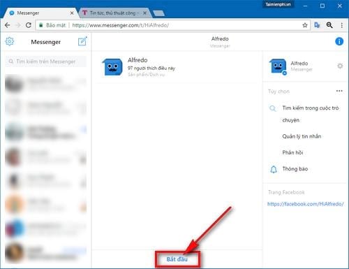 tai file truc tiep tu facebook messenger len dropbox 2