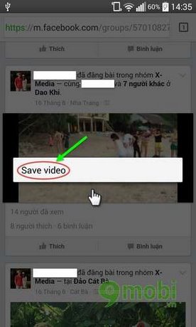 Tải video facebook trên Android tai video facebook tren android