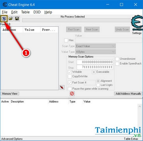 tang toc duyet web tren firefox bang cheat engine