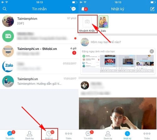 tao chia se khoanh khac nhin lai mot nam an tuong tren zalo 2